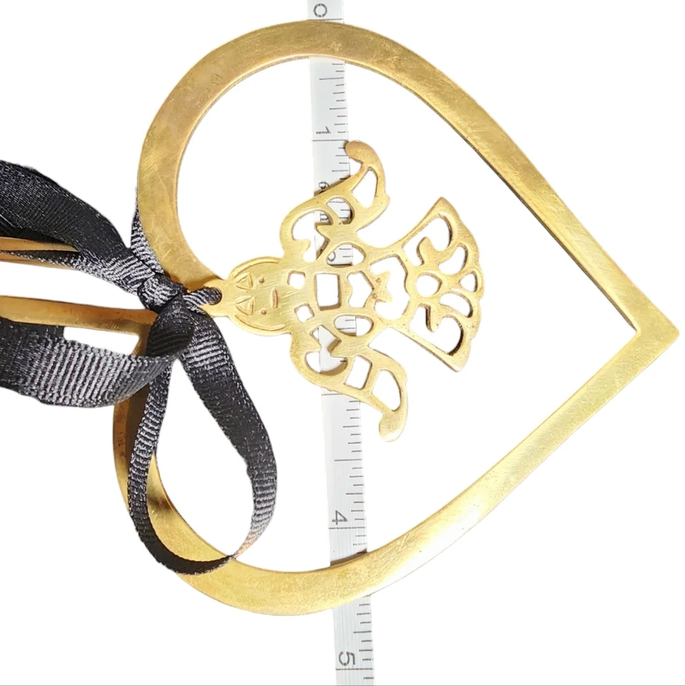 Vintage brass heart