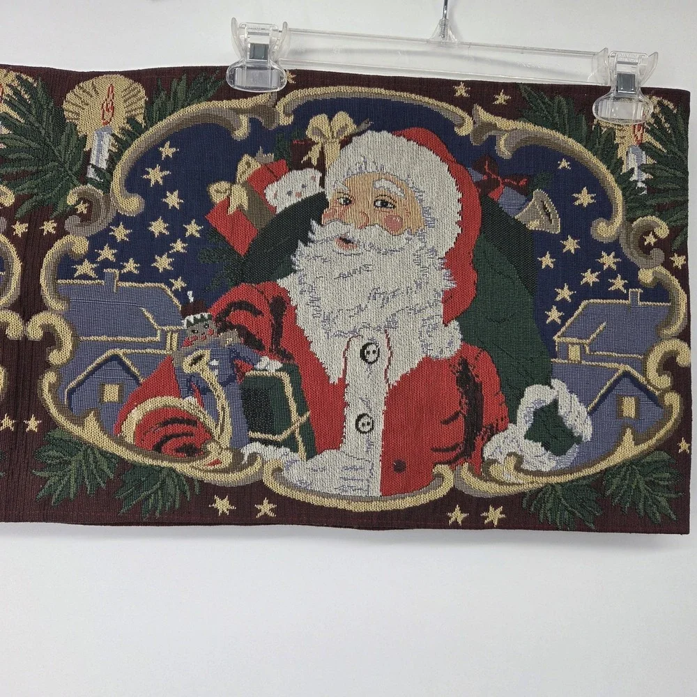 Santa Claus Tapestry Christmas Table Runner 72
