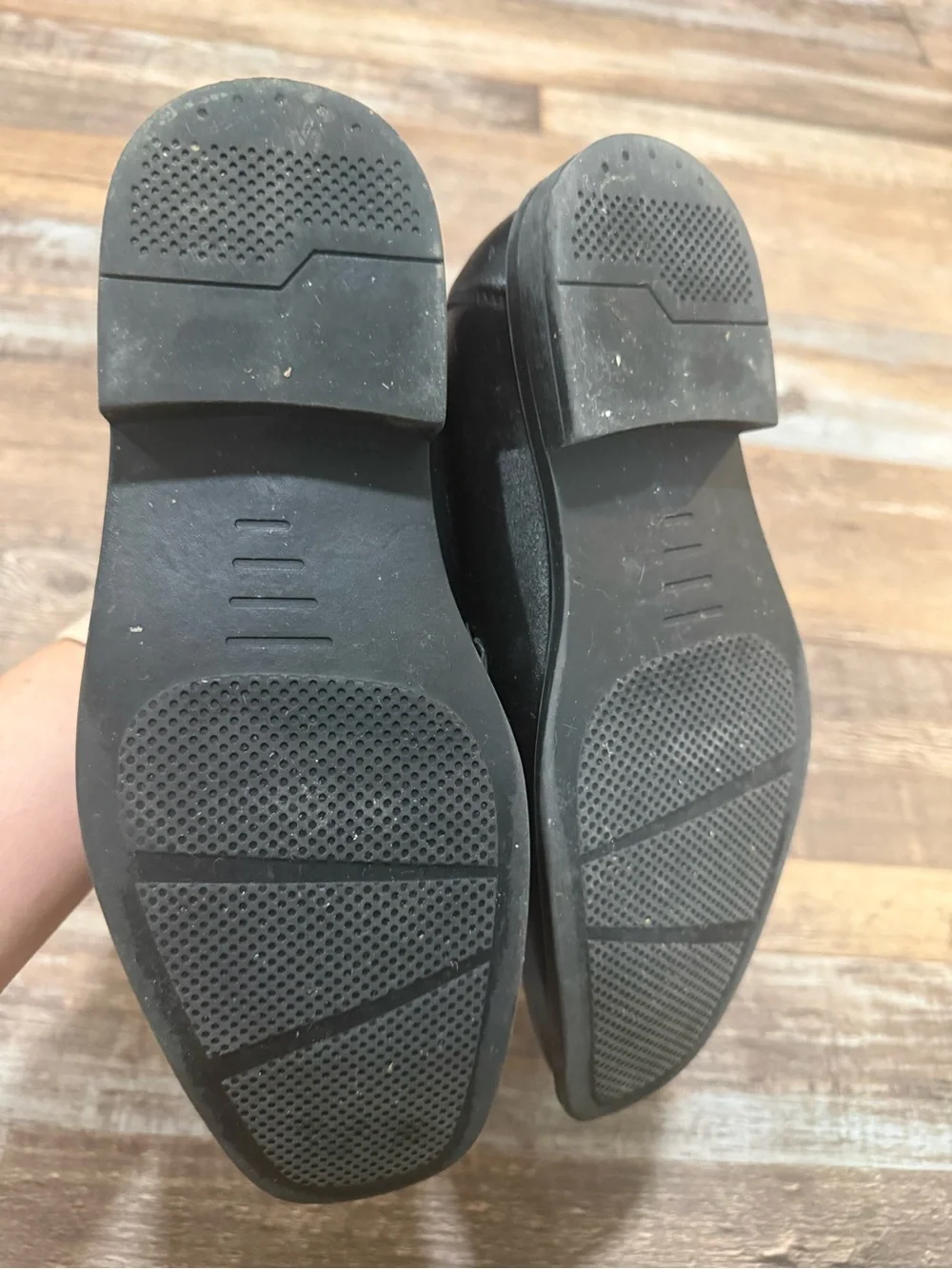 Perry Ellis Youth Boys Black Dress Shoes Loafers Size 5
