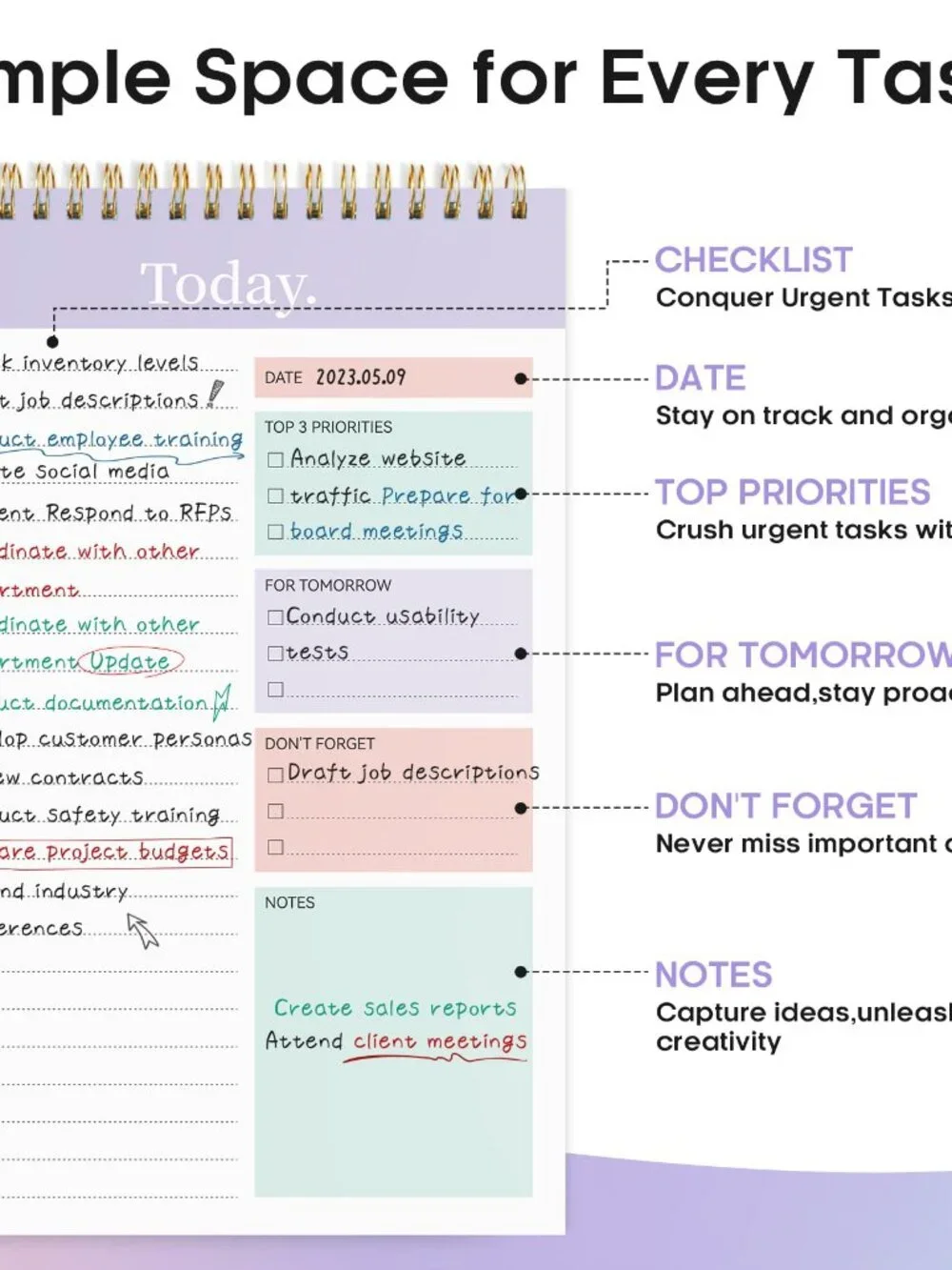 N/A stay organized