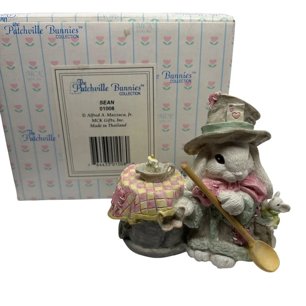 1993 The Patchville Bunnies SEAN‎ Figurine Alfred Mazzuca Jr MCK Easter Rabbit
