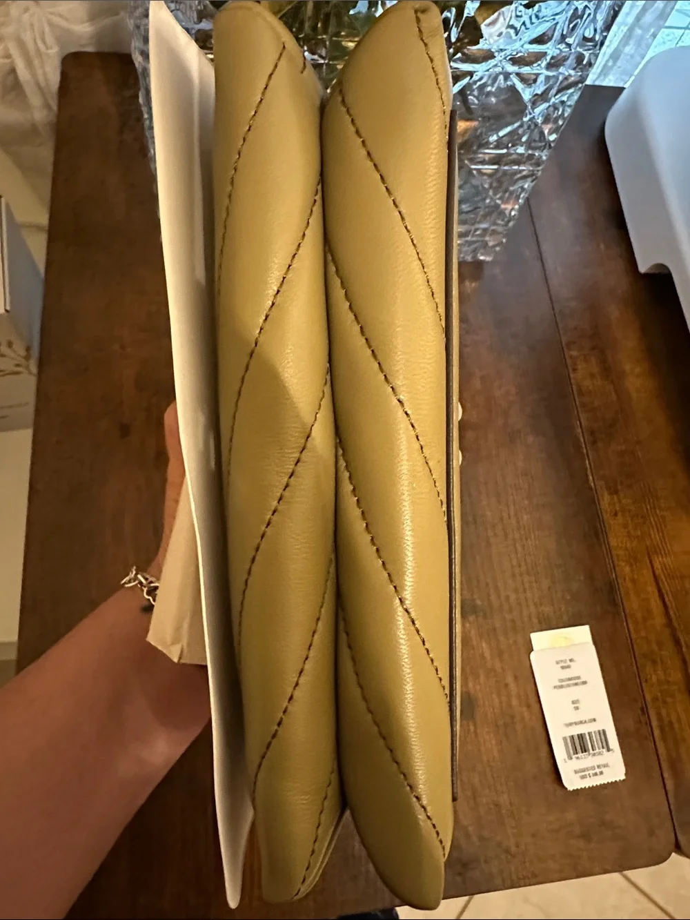 Tory Burch compact chevron