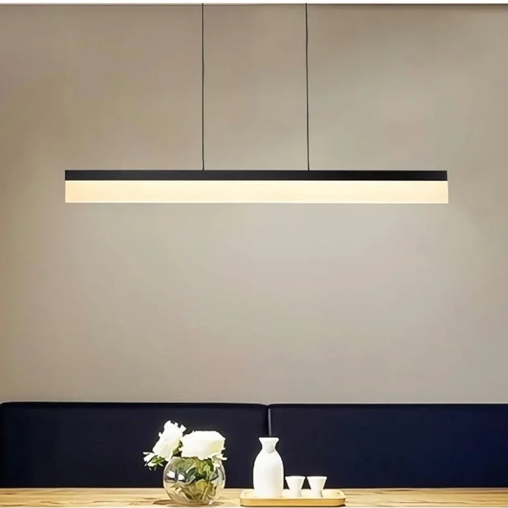 NEW Tubicen Black Modern LED Pendant Light Dimmable Adjustable Height‎