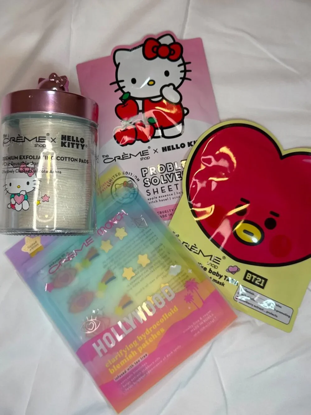 Hello Kitty + Creme Shop Bundle- Sheet Masks and Exfoliating Pads