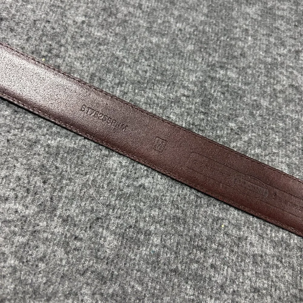 Fossil leather belt