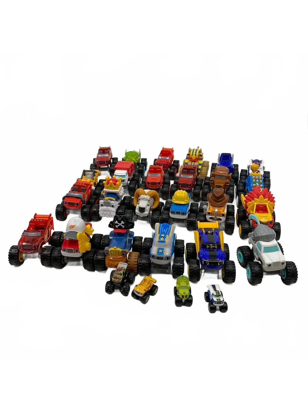 Blaze and the Monster Machines Red/Blue 24-Piece Set|OS Toy Cars
