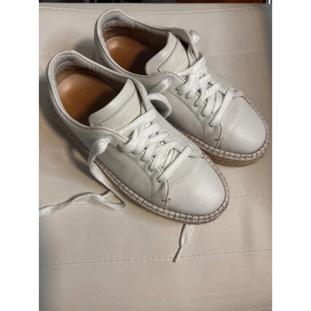 Rag & Bone Kent Leather‎ Platform Espadrille Sneakers Size 36.5