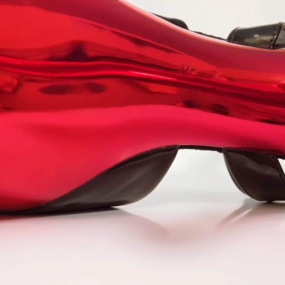 Pleaser black red