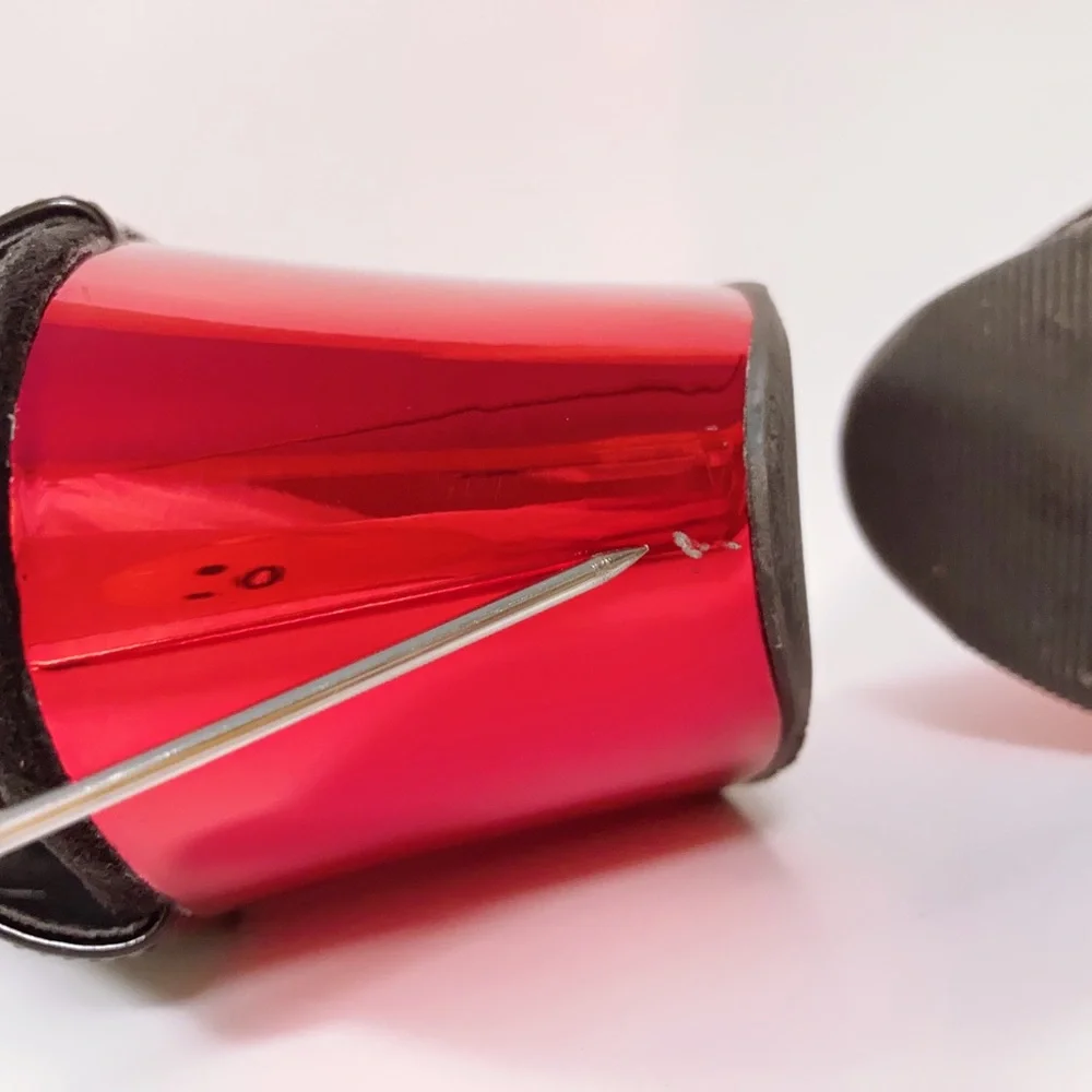 Pleaser black red