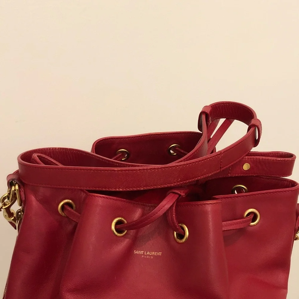 Saint Laurent luxurious red