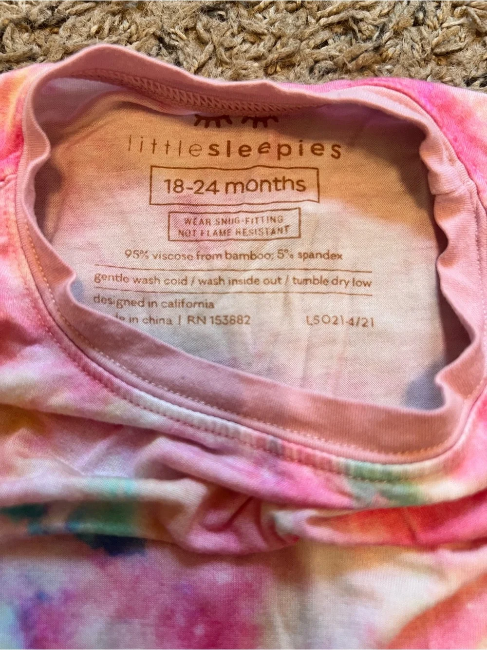 Little Sleepies pink candy