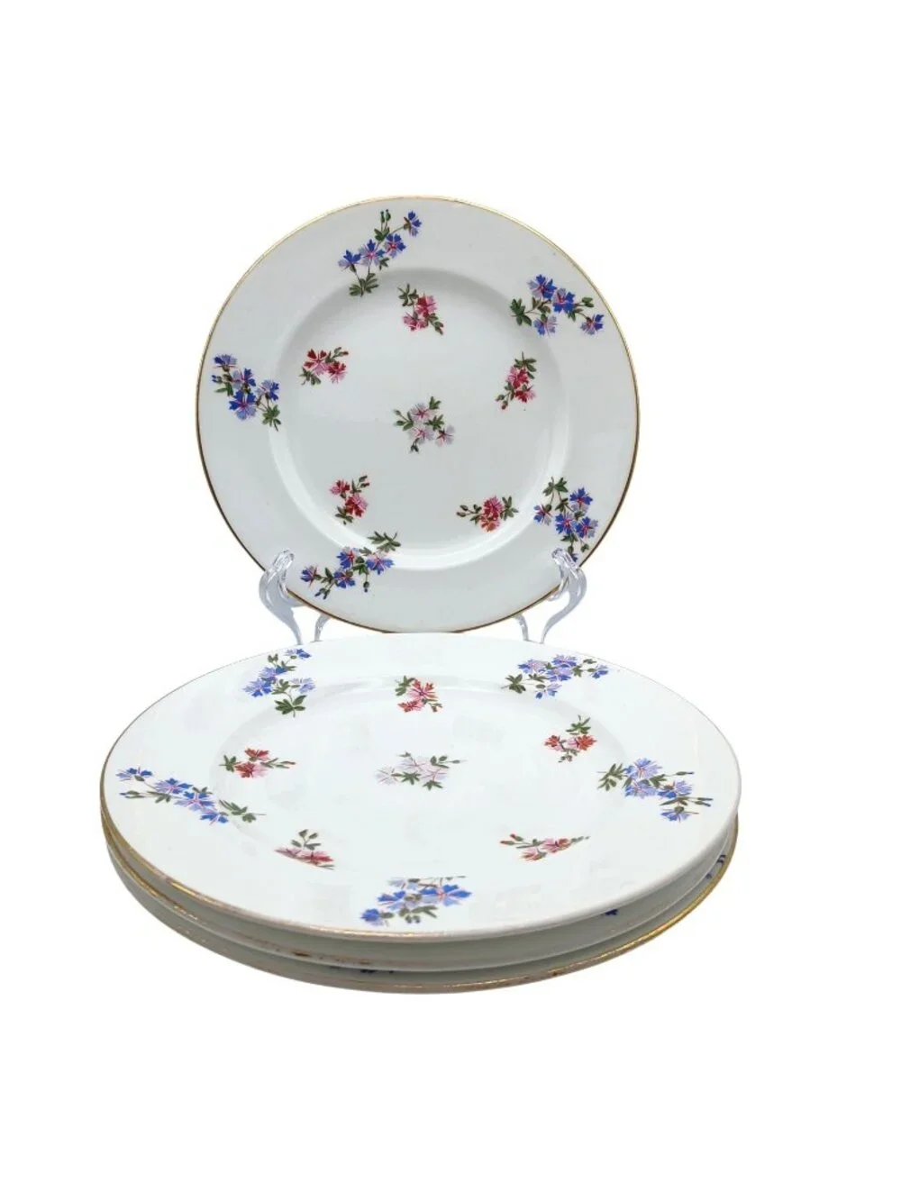 Spode Copeland 4687 Blue Pink Floral  9