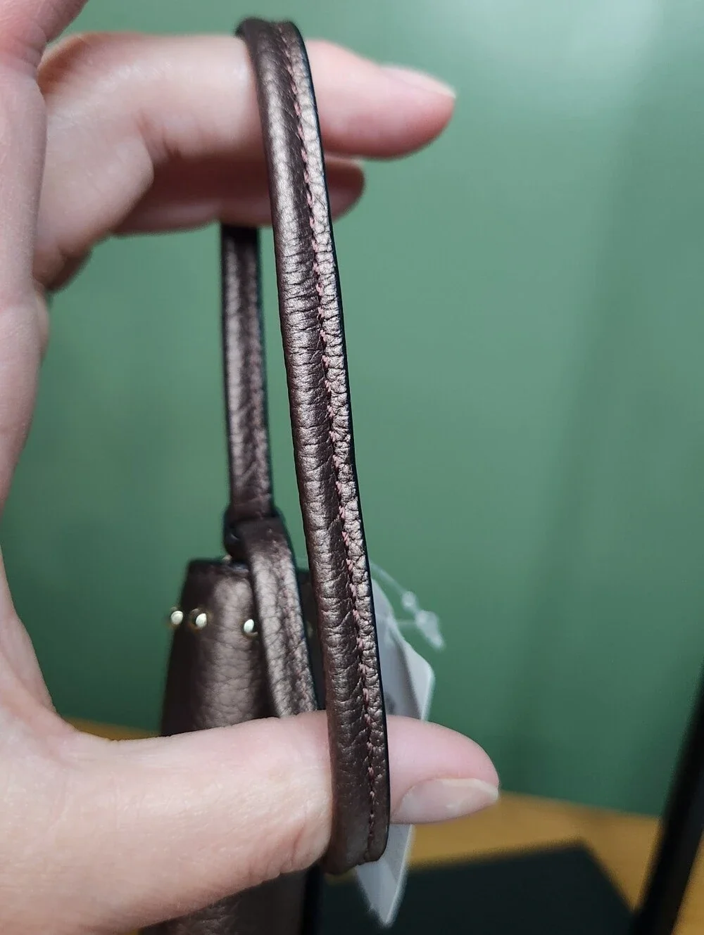 Coach rivets wristlet