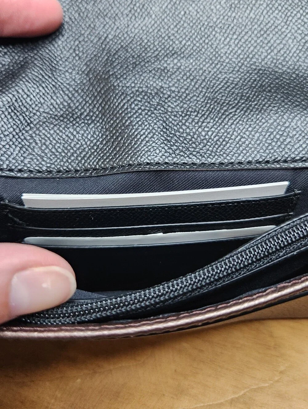 Coach rivets wristlet