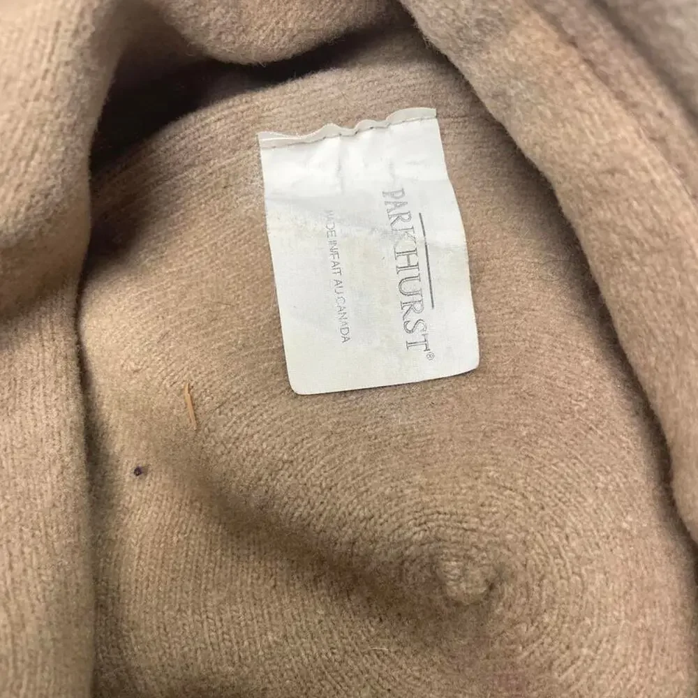 None hat tan brown
