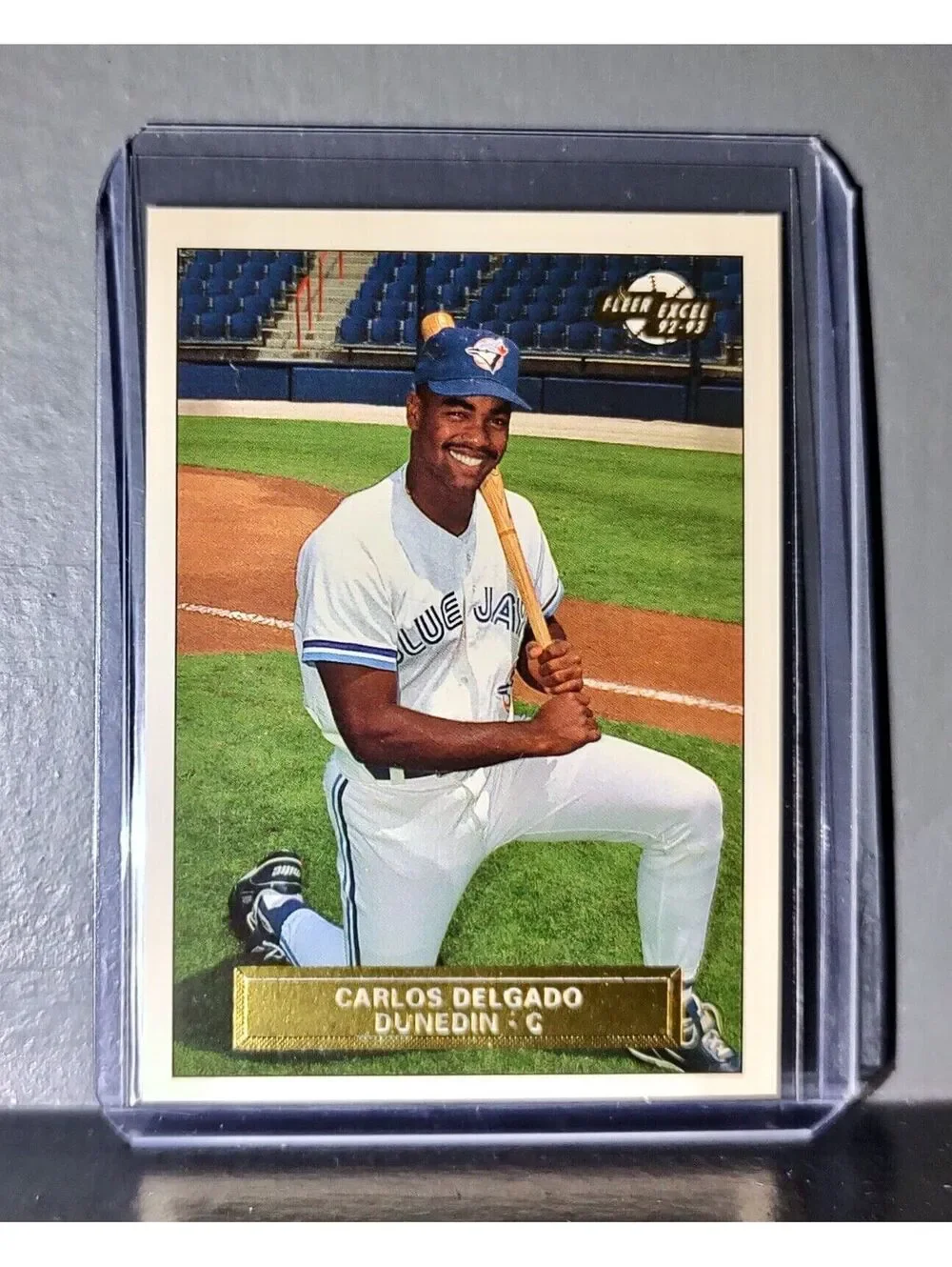 1992-93 Carlos Delgado Fleer Excel Baseball Card #242 Blue Jays