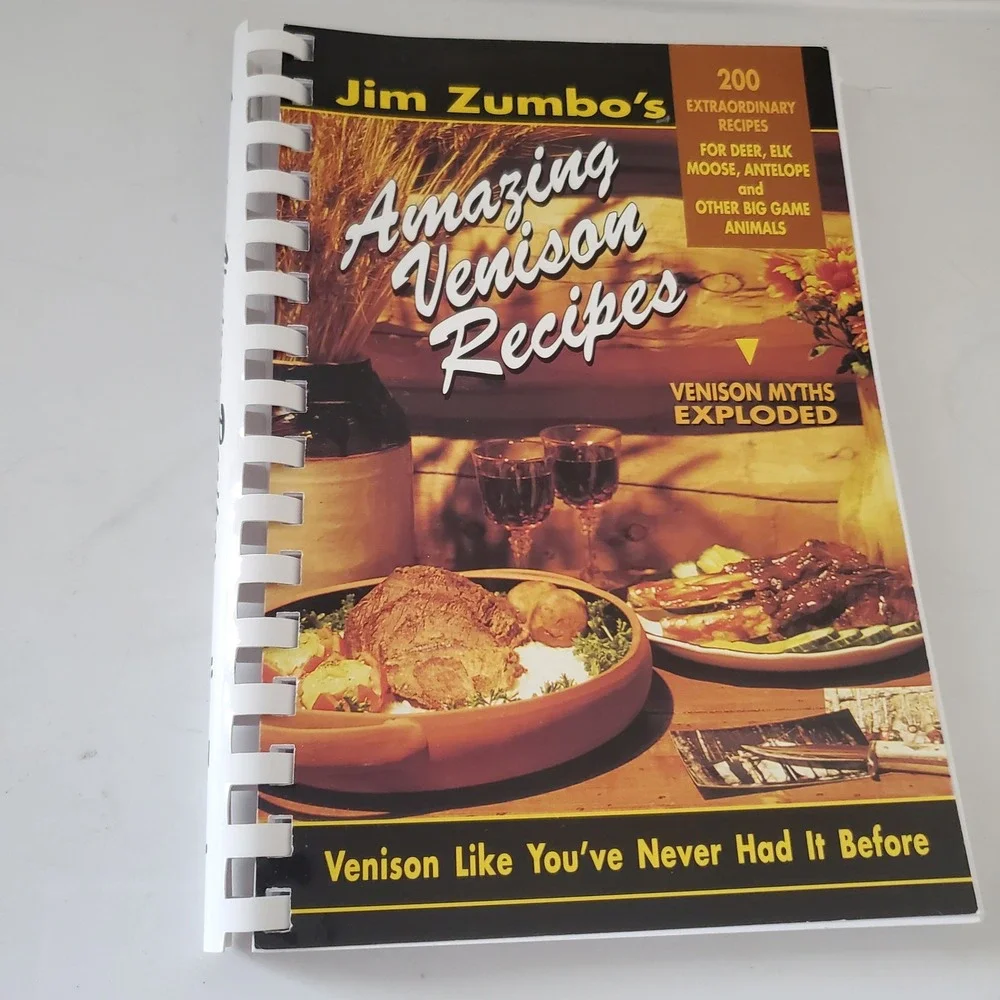 Jim Zumbo's Amazing Venison Recipes Signed Cookbook Wild Game Deer Elk Moose