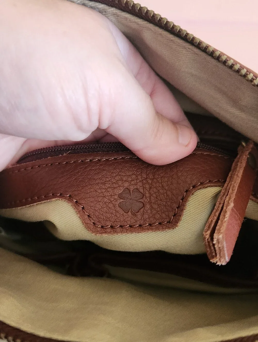 Lucky Brand compact leather