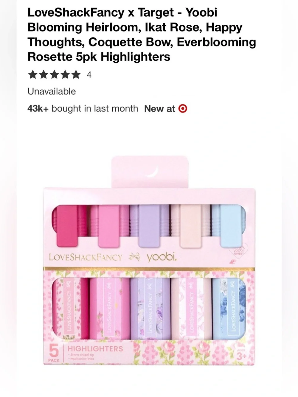 LOVESHACKFANCY x TARGET HIGHLIGHTERS