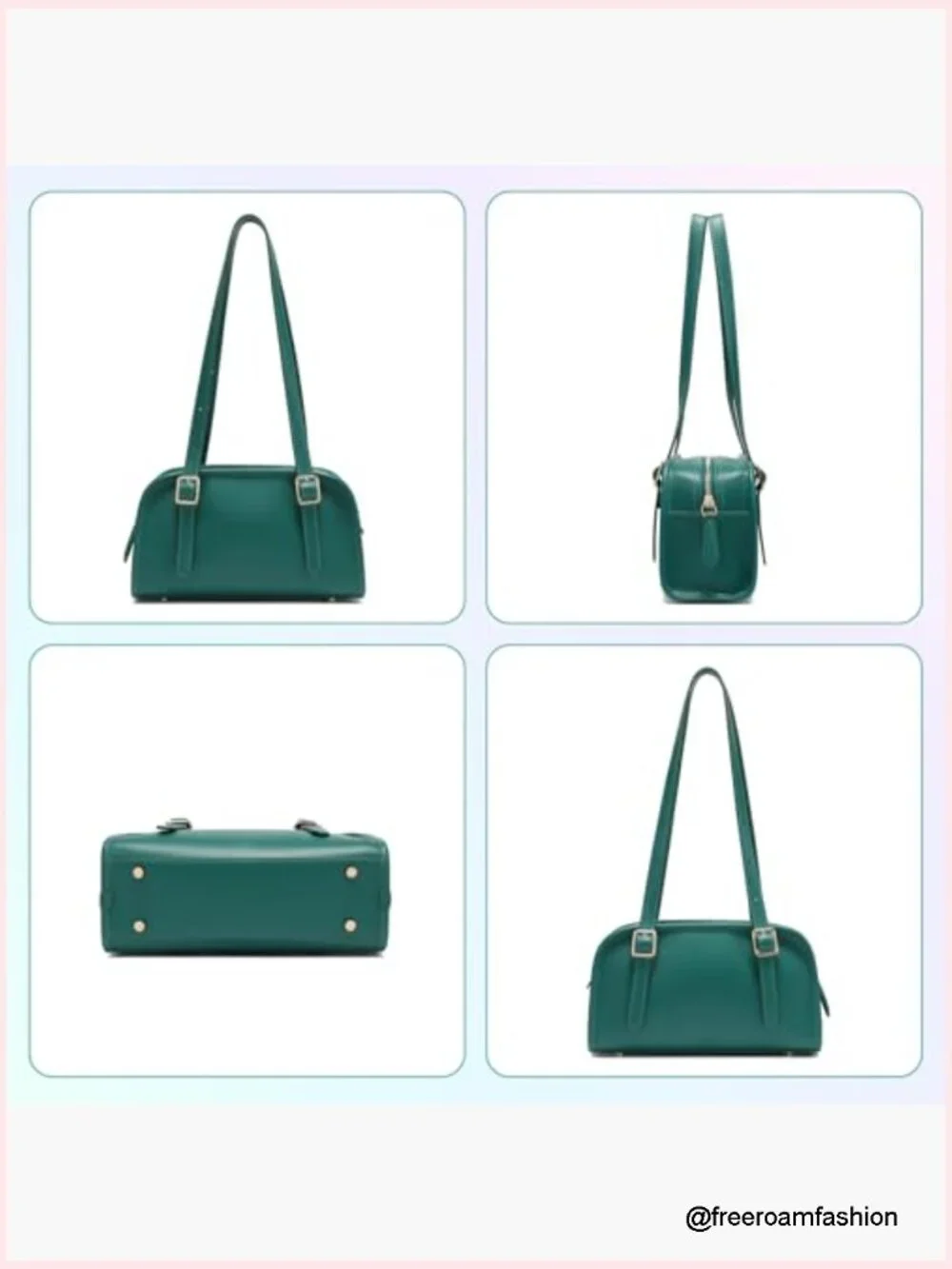 Leather Hobo Shoulder Bag Crossbody Tote Handbag with Adjustable Strap