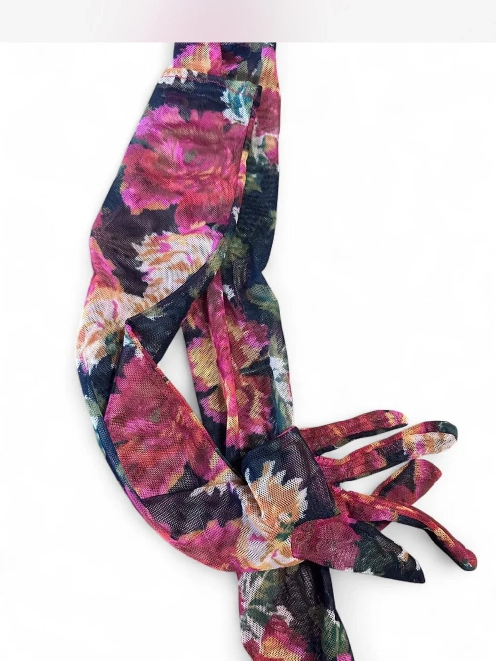 Floral Mesh Opera Gloves from Anthropologie