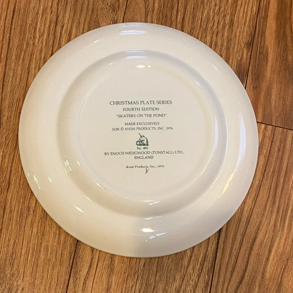 Avon christmas plate