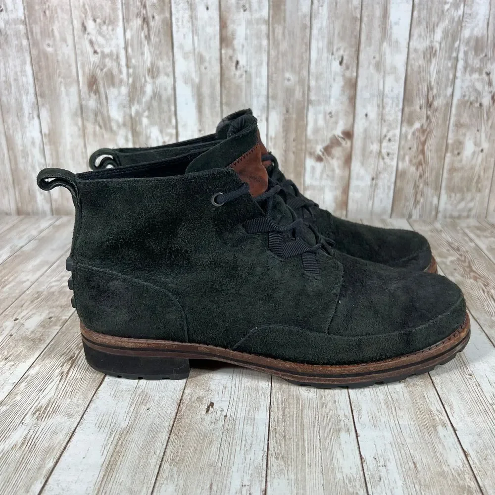 Sorel Men's Black Suede Chukka Ankle Boots Casual Leather Lace Up‎ Size 9.5