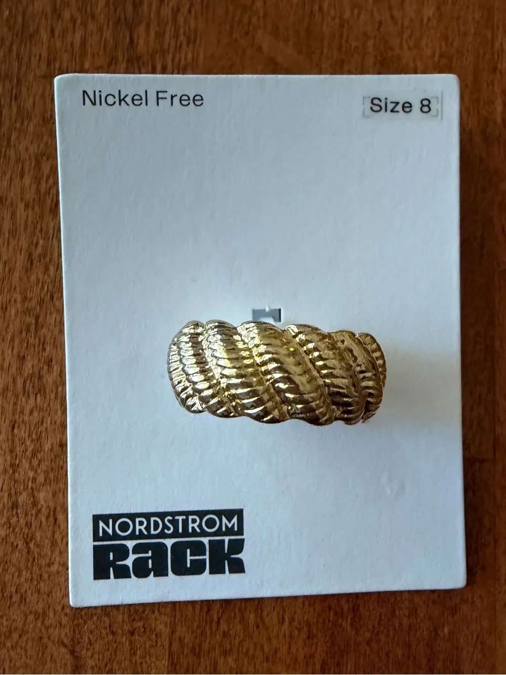 BaubleBar gold textured