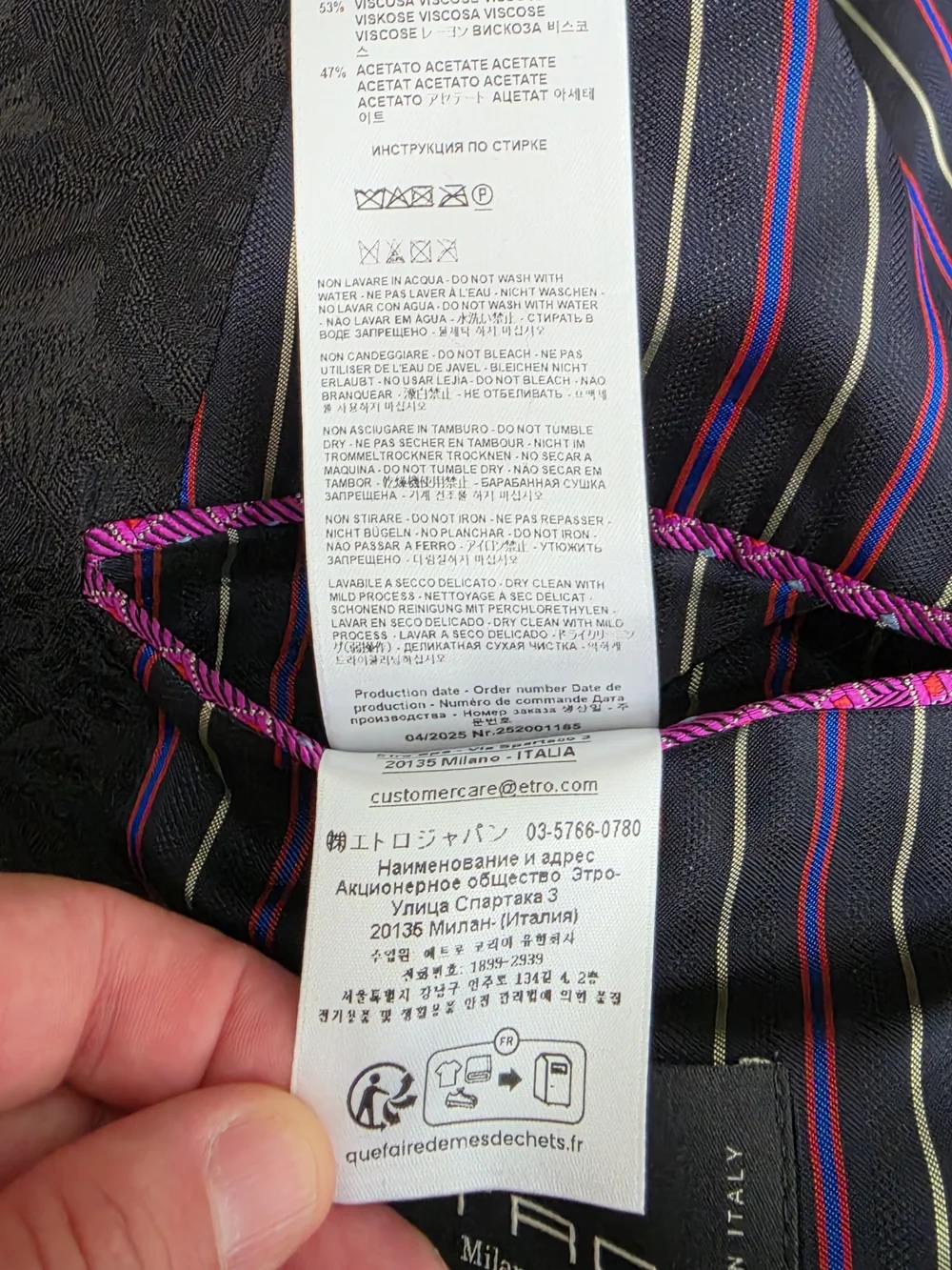 Etro distinctive black