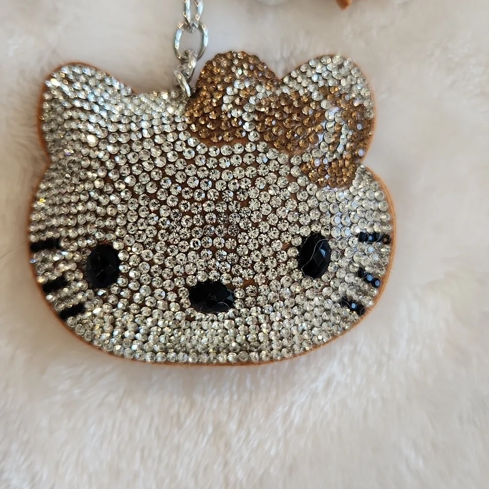 N/A tassel silver rhinestone
