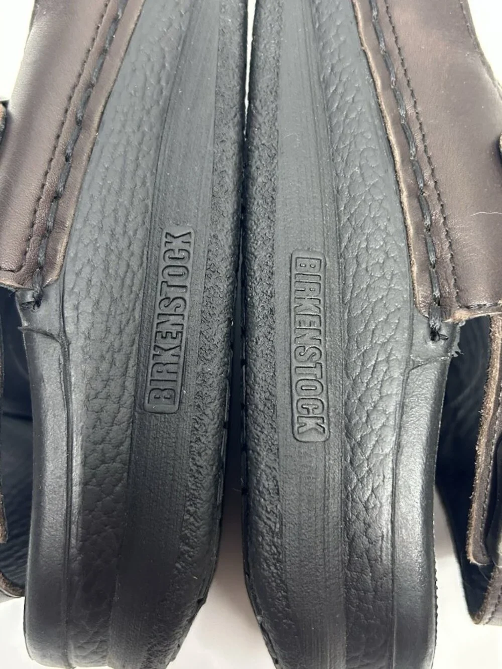 Birkenstock Tatami Nebraska Sandals Men’s 12 EU 45 Brown Leather Buckle Strap