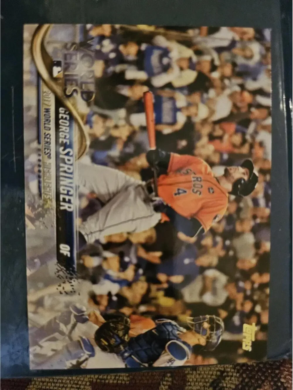 George Springer - World Series Game 7 - 2018 Topps #329 - RAW Mint