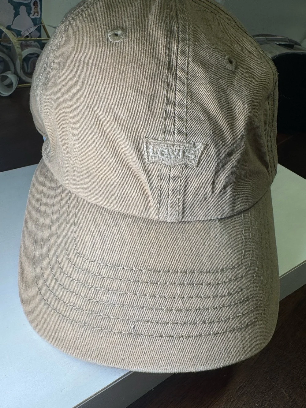 Levi's Khaki/Tan Cotton Logo Cap