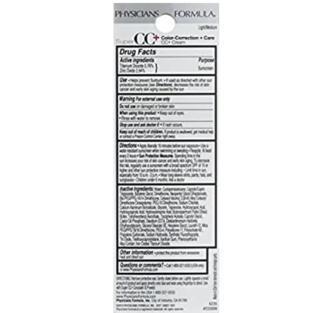 Physician's Formula SUPER CC‎ COLOR-CORRECTION + CARE CC CREAM …