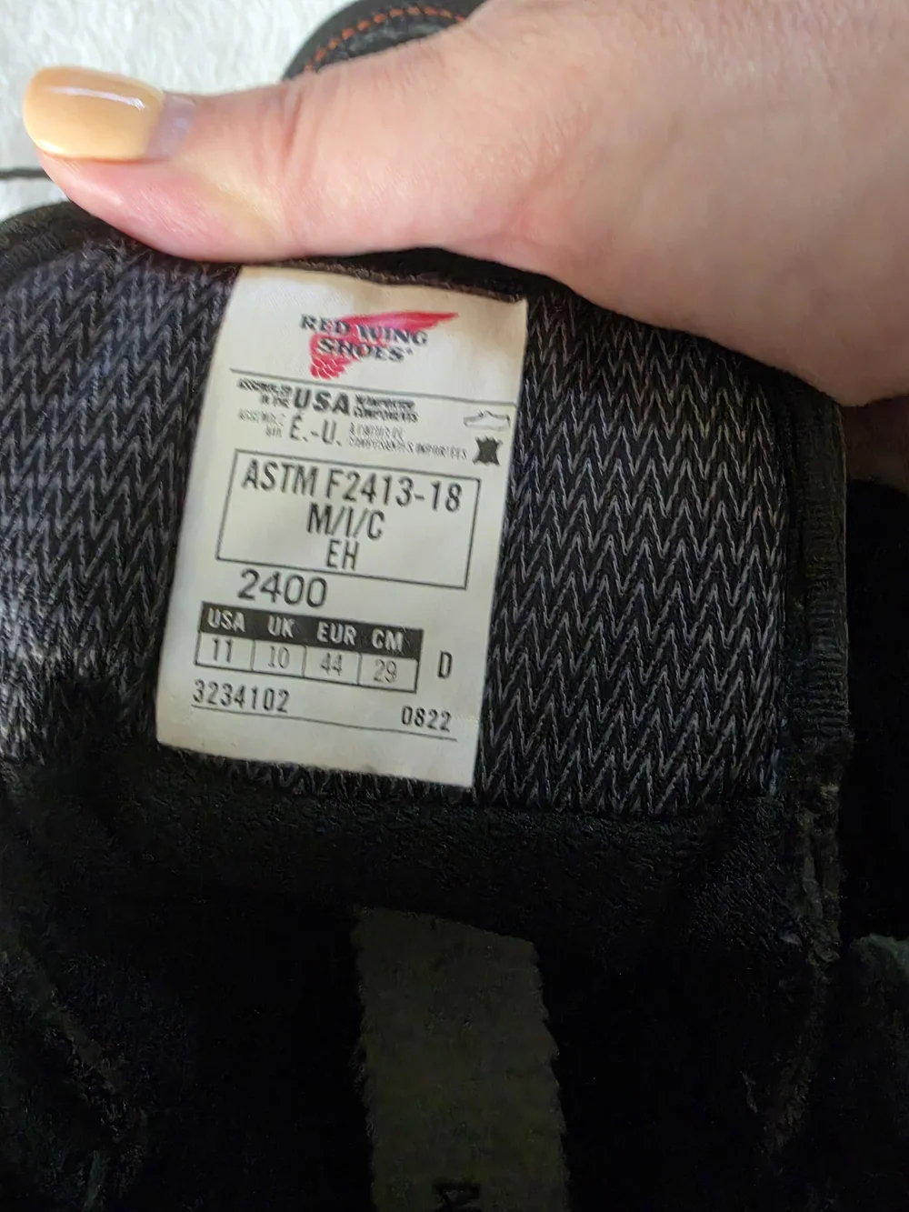Red Wing Shoes black red