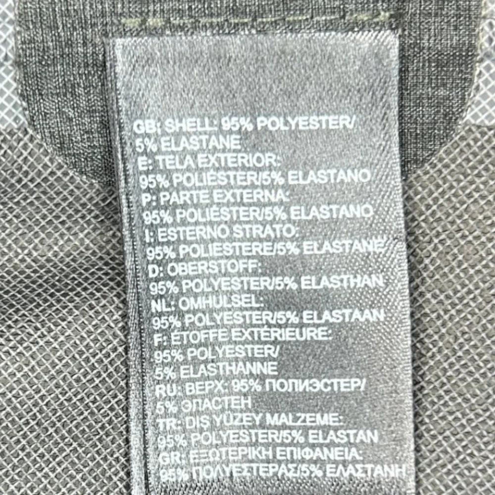 The North‎ Face Men's Medium Charcoal Full Zip Hooded Jacket Microfiber Stretch