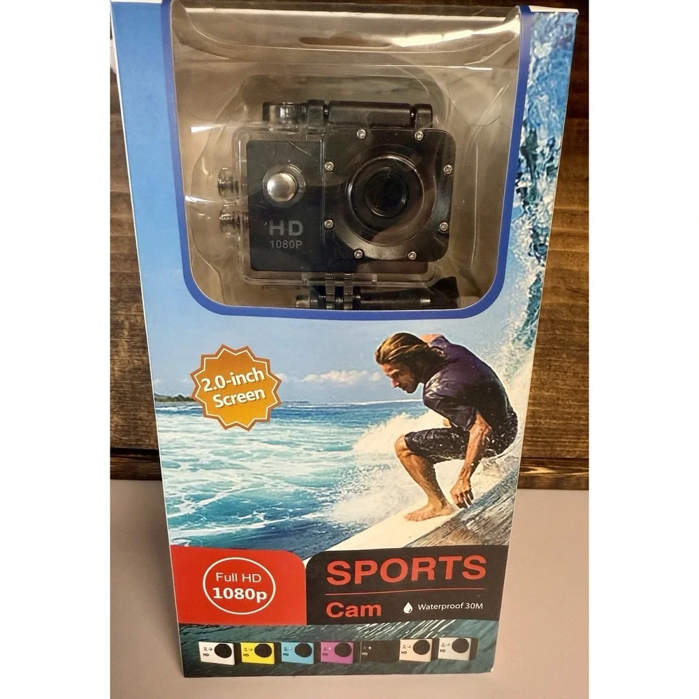 Sports Cam‎ 1080p, 2.0 Inch Screen, waterproof 30M, Full HD 1080p