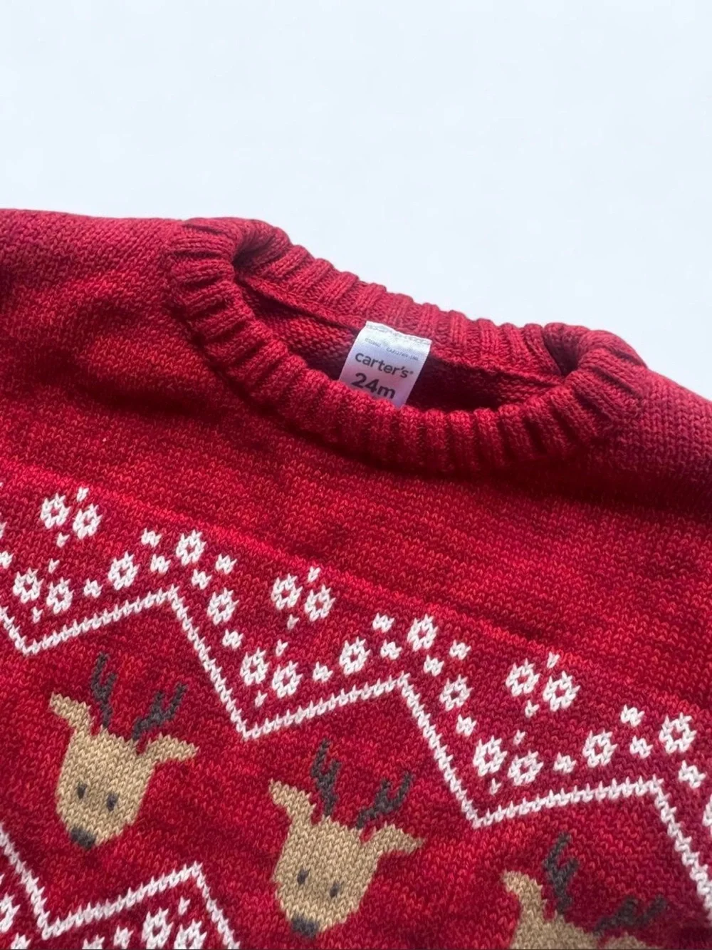 Carters cozy red