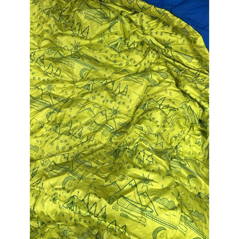 Youth Boy's REI Co-Op Kindercone 30º Blue Mummy RH Zip Sleeping Bag 70x50 EUC