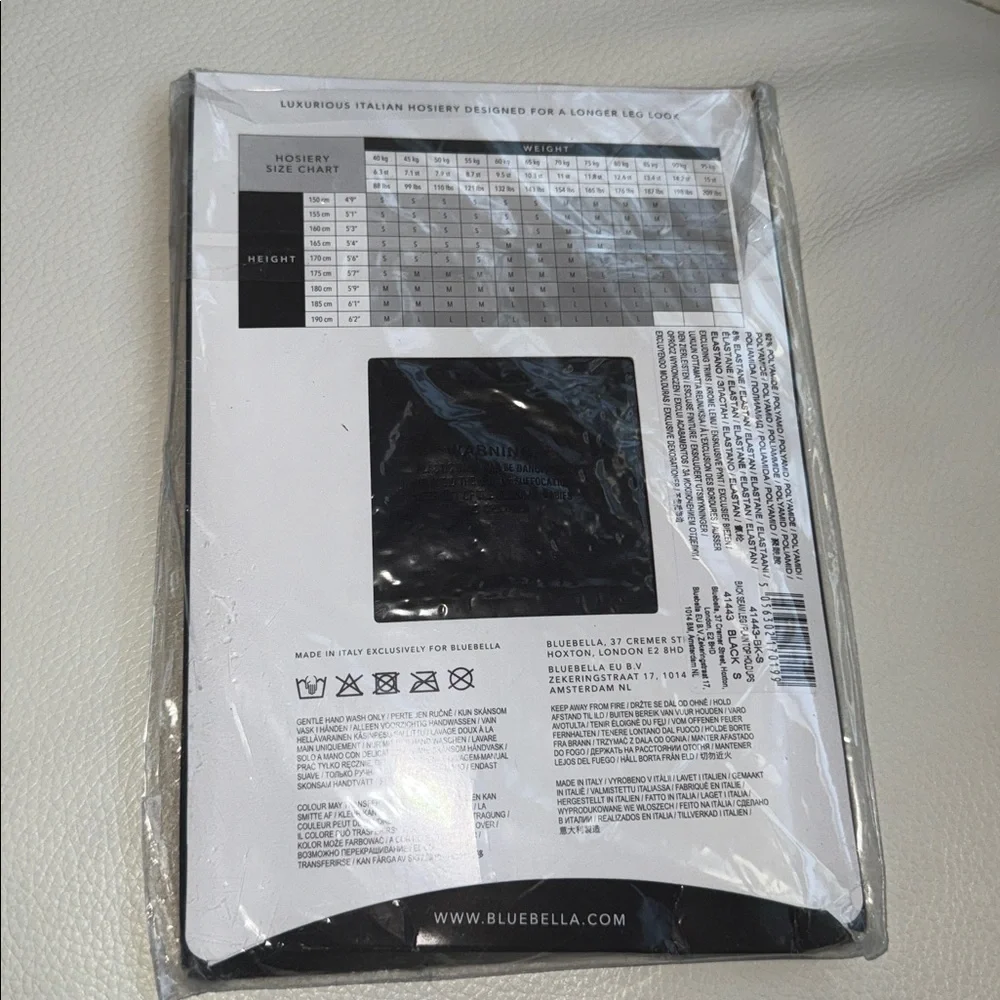 Bluebella label package