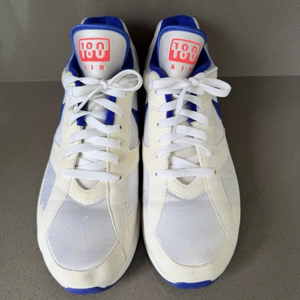 Nike Air Max 180 Ultramarine White Solar Red Men's Size 11 Sneakers 615287-100