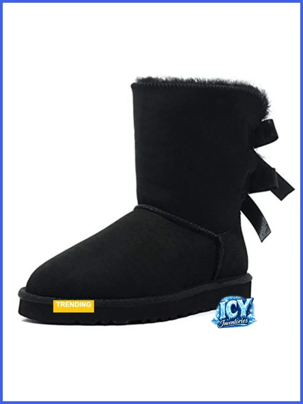 Women's Mid-Calf Snow Boots with Faux Fur Lining Memory Foam