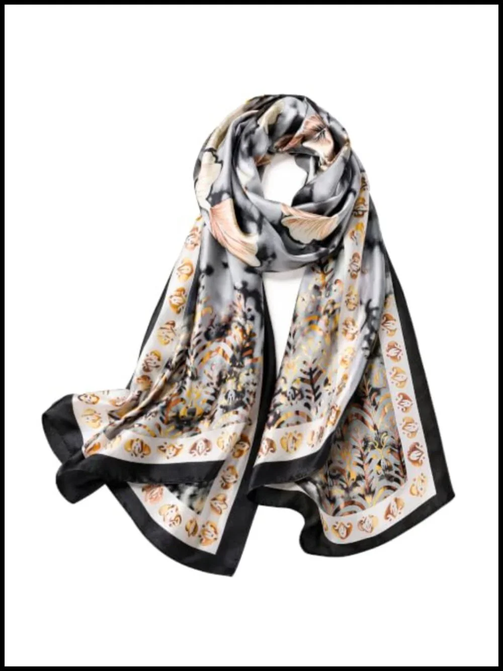 Large Lightweight Shawl Wrap Fashion Scarf Silky Soft Polyester Oversized 71x35
