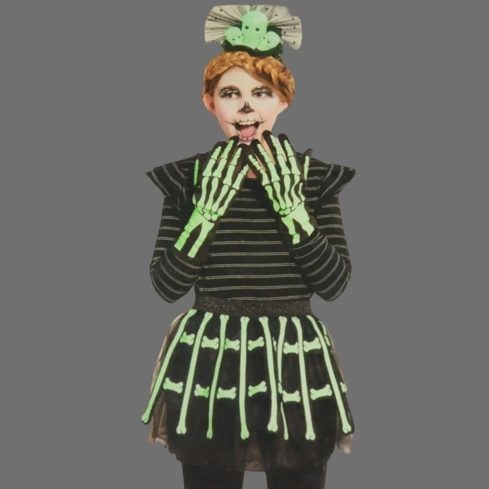 NEW Hyde and Eek Kids' GLOW-IN-THE-DARK SKELETON One Size Ages 3+