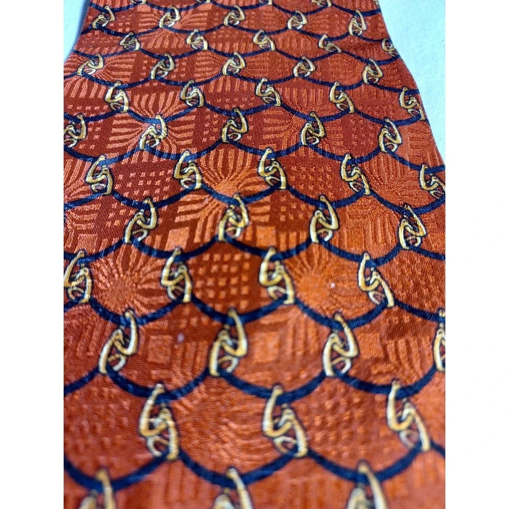 Korean Air Ties Mens One Size Multicolor Silk Geometric‎ Necktie Lot 10 Print