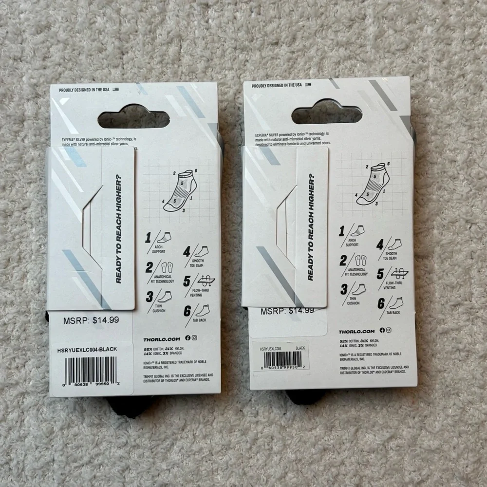thorlos experia silver