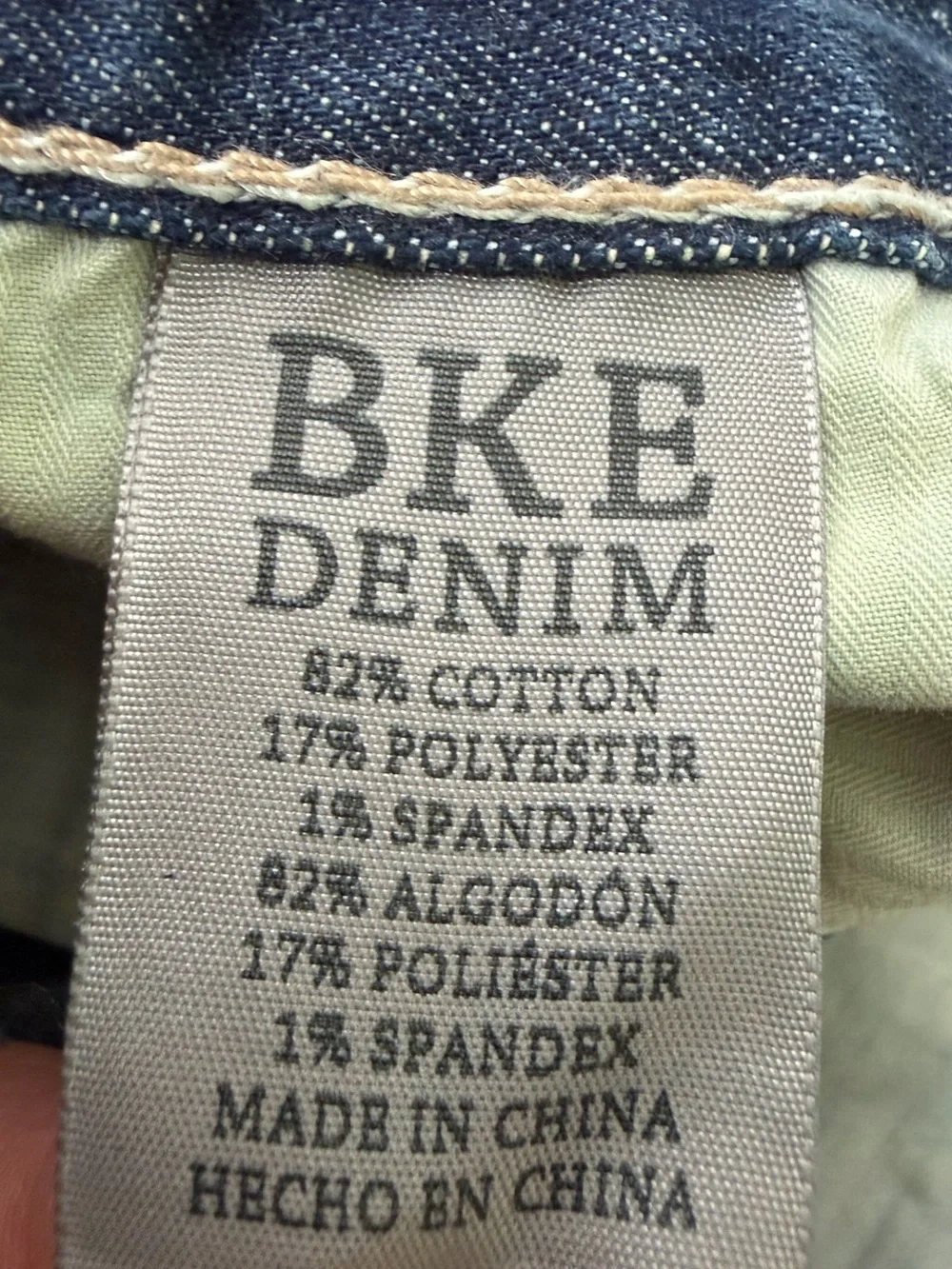 BKE Aiden western bootcut jeans contrast stitching can be unisex size 26S