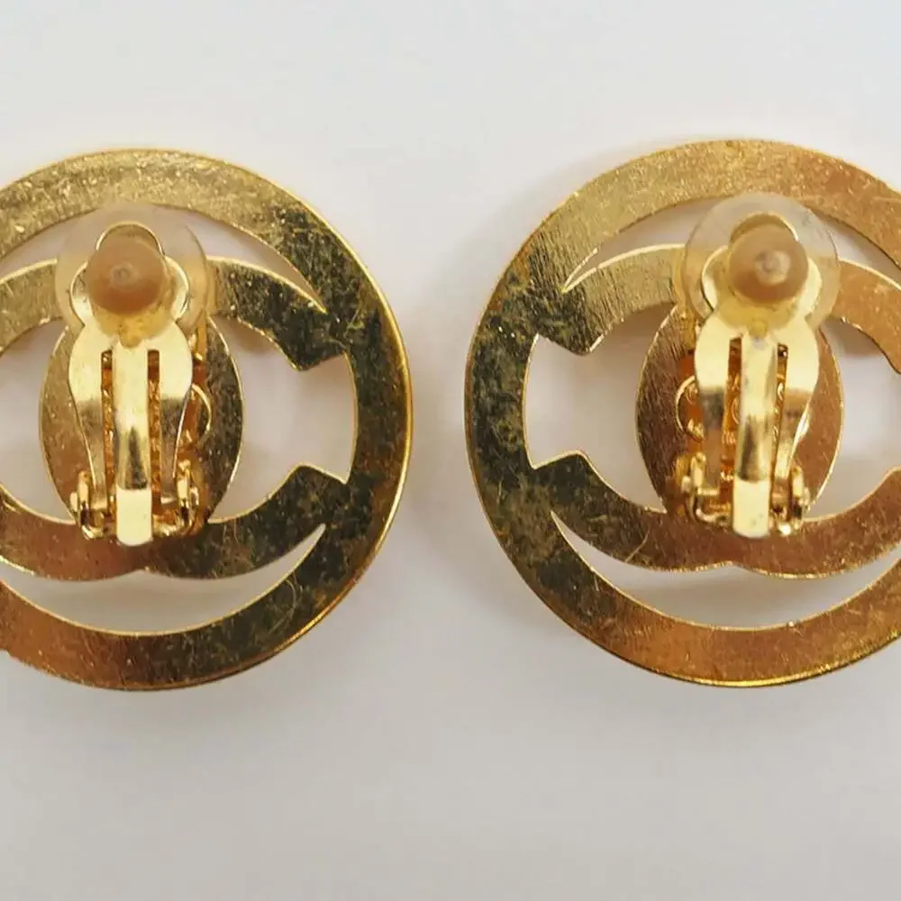 CHANEL gold earrings