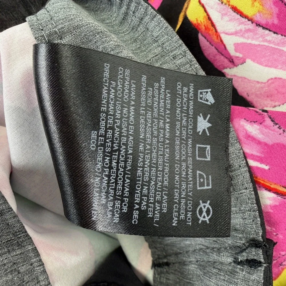 Hurley Phantom Board Shorts Mens 34 Black Pink Tropical Floral Hibiscus Stretch‎