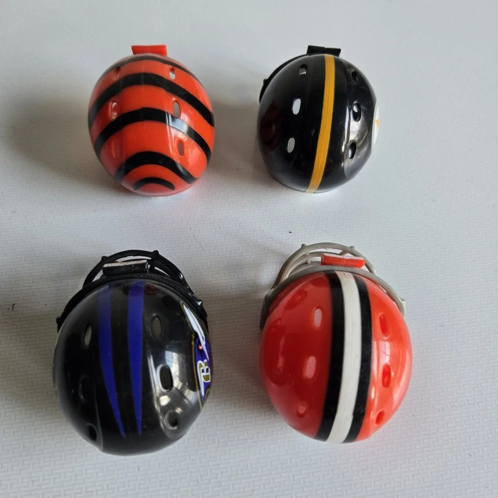 4 NFL Riddell Pocket Pro Helmet‎ Lot AFC North Mini Football Vintage 1.5